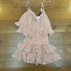 Fab’rik Latte Smocked romper SIZE: SMALL